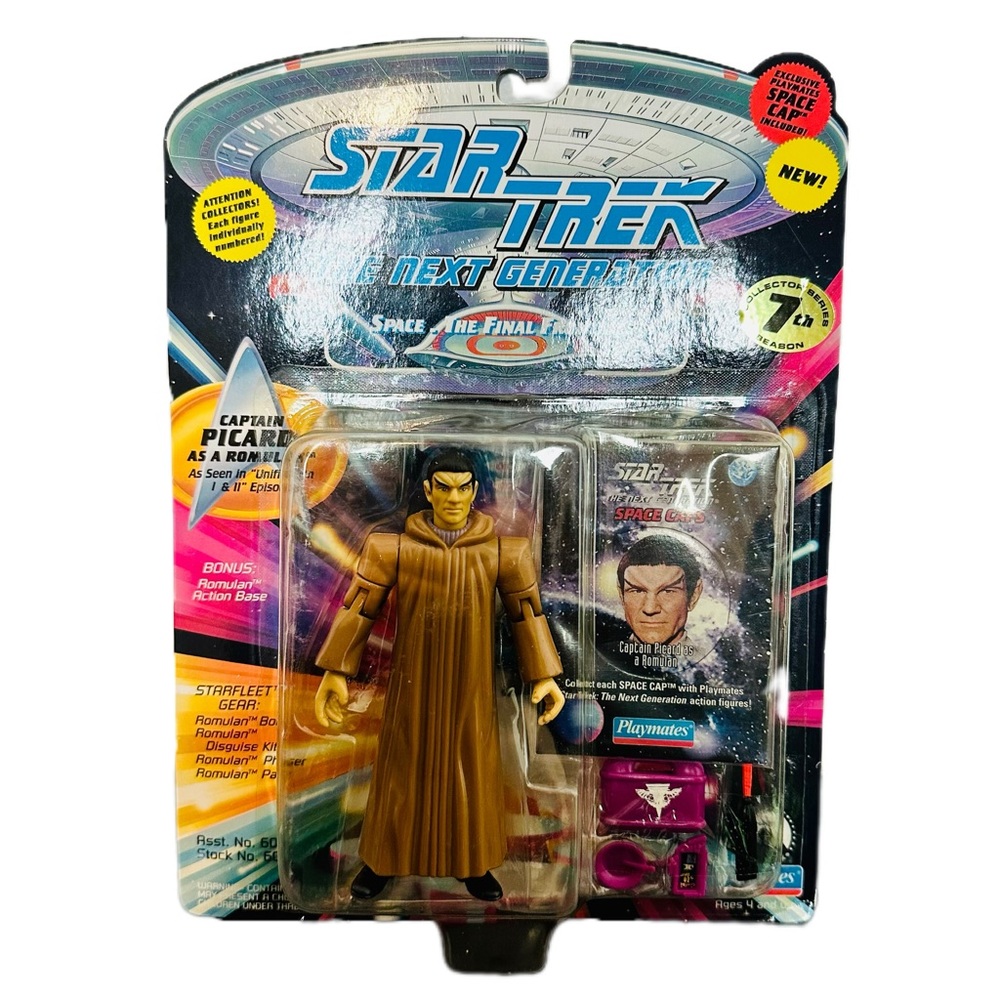 Star Trek The Next Generation PICARD AS ROMULAN 1994 Playmates Figure NEW SEALED